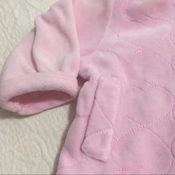 0-3m (5/$20) Pink Velour Hoodie - Picture 9 of 9